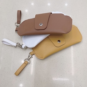 Bán buôn giá thấp moq da Kính mắt trường hợp OEM Dịch vụ <span class=keywords><strong>Custom</strong></span> made chất lượng hàng đầu da làm kính mát Pouch Túi - Product Image 5