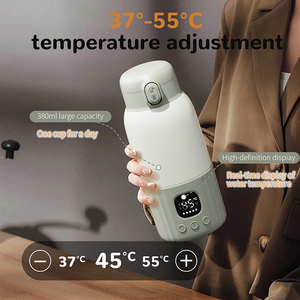 Calentador de Biberones Eléctrico Portátil, Calentador de Biberones a Batería, Bajo Ruido, Libre de BPA, 380 ml, Calentador de Alimentos de Viaje - Product Image 4