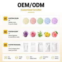 Litière pour chat biodégradable en tofu, sans poussière, agglomérante, anti-odeur, écologique, jetable aux toilettes, absorbante, facile à nettoyer