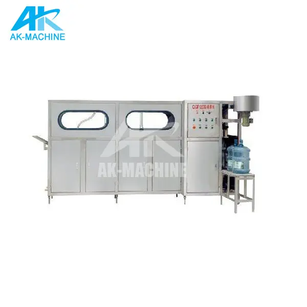 Small 5 Gallon Water Filling Machine / CE Standard 18.9L Rinsing Filling Capping Plant / Pure Water Bottling Line