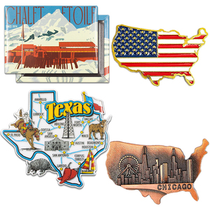 Cá Nhân Quà Lưu Niệm 3D Tủ Lạnh Nam Châm Tùy Chỉnh Tủ Lạnh Từ Kim Loại Men Tủ Lạnh Nam Châm imanes De Refrigerador - Product Image 1