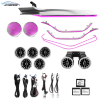 ICarsin - Éclairage ambiant dynamique 64 couleurs pour Mercedes C205 W205 Coupé 2015-2021 - Kit d'accessoires de mise à niveau de l'éclairage LED intérieur