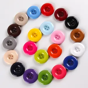 의복 부속품 색깔 둥근 플라스틱 수지 단추 의류 기술 꿰매는 단추