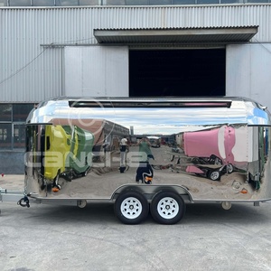 Meilleure vente Snack de rue Vending Outdoor Camper Crêpe Food Trailer Mobile Kitchen Food Truck Vending Cart - Product Image 3