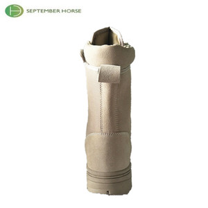 Chaussures en <span class=keywords><strong>daim</strong></span> <span class=keywords><strong>kaki</strong></span> du désert avec fermeture éclair, semelle en caoutchouc, <span class=keywords><strong>bottes</strong></span> tactiques - Product Image 4