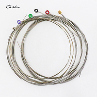 Wholesale High Quality Custom Logo 9/42 Electric Guitar Strings Nickel Alloy Wound High Carbon Steel Core Silver Colorful End
