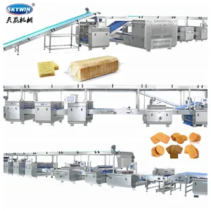 Nouveau modèle-1000 Machine automatique à biscuits durs et mous pour ligne de Production de biscuits entièrement, usine de machines