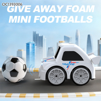 Voiture télécommandée RC miniature portable intelligente 2.4G pour le suivi de matchs de football, avec lumière et musique
