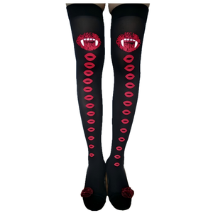 Chaussettes longues d'Halloween au-dessus du genou, bas imprimés squelette vampire <span class=keywords><strong>momie</strong></span>, pour cosplay, cadeaux <span class=keywords><strong>de</strong></span> fête, vente en gros personnalisée - Product Image 5