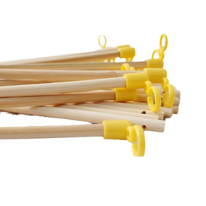Bamboo Lantern <b>Pole</b> 27cm With Yellow <b>Hook</b> Classical Style For DIY Home Decor - Product Image 2