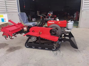 Mini-tracteur agricole diesel sur chenilles 25-50 CV avec motoculteur rotatif et cultivateur intégré - Product Image 3