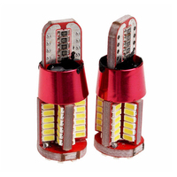 Ampoule LED T10 pour voiture, 3014 57SMD, éclairage de largeur de voiture, lampe intérieure de voiture, rouge, blanc, jaune