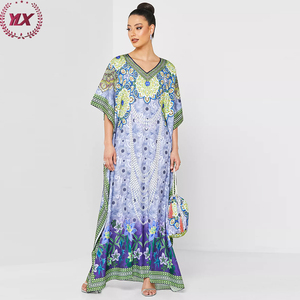 Kaftans pour femmes, vente en gros, inde, dubaï, <span class=keywords><strong>robe</strong></span> <span class=keywords><strong>africaine</strong></span> de luxe, caftan en soie imprimé - Product Image 6