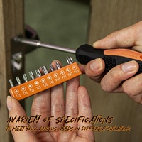Ensemble d'outils OEM en acier au carbone et plastique, 39 pièces, à commande manuelle, pour usage domestique général, avec coffret de rangement rigide