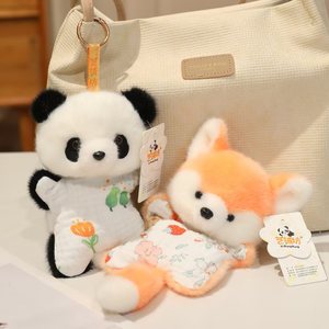 ตุ๊กตาสัตว์นุ่มนิ่ม ของเล่นน่ารัก ใช้เป็นที่รองข้อมือ อุ่นมือ ตกแต่งกระเป๋าเป้สะพายหลัง ของขวัญวันหยุด - Product Image 3