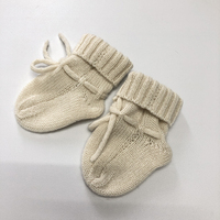 Chaussettes pour bébé nouveau-né Chaussettes pour bébé en cachemire pur de luxe tricotées personnalisées pour l'hiver