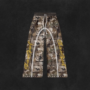 Tuta Sportiva Oversize Personalizzata in Stile Streetwear, Camouflage, in Nylon e Poliestere, Impermeabile, per <span class=keywords><strong>Uomo</strong></span> e Donna - Product Image 3