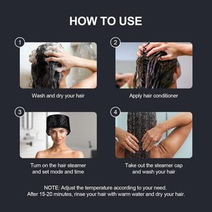 Casque chauffant électrique pour soins capillaires en profondeur et traitement des cheveux - Product Image 5