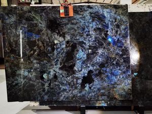 Losas de Mármol Labradorita Azul Pulido de Lujo Goldtop STONE OEM ODM, Encimera de Cocina Moderna, Isla Personalizada con Grosor a Medida - Product Image 3