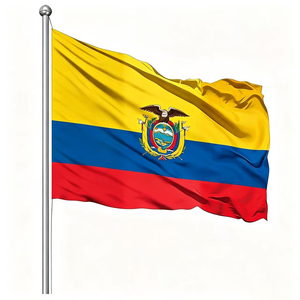 <span class=keywords><strong>Bandera</strong></span> Nacional <span class=keywords><strong>de</strong></span> <span class=keywords><strong>Ecuador</strong></span> Personalizada, Impresa Digitalmente en Poliéster, <span class=keywords><strong>de</strong></span> 3x5 Pies, Venta al Por Mayor, Todos los Tamaños Disponibles - Product Image 1