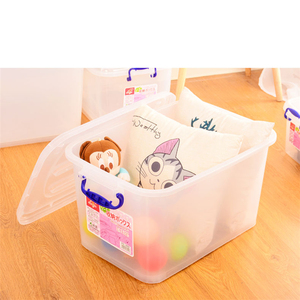 HOUSEHOLD <strong>STORAGE</strong> BOXES &amp; <strong>BINS</strong> WITH LID Manufacturer Multipurpose Stackable PP Clear <strong>Plastic</strong> <strong>Storage</strong> Box for Toys and Clothes - Product Image 4