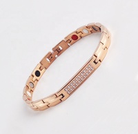 Accessoire de mode guérison sapin magnétique 316L acier inoxydable énergie bijoux Bracelet