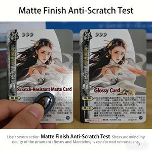 Cartes à collectionner personnalisées en papier écologique durable, estampées à chaud or, holographiques, sur le thème des dessins animés et de l'anime, avec design et logo sur mesure - Product Image 4