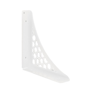 Estante de pared hexagonal grande de madera blanca, elegante estantería flotante para sala de estar, dormitorio, baño y almacenamiento en la oficina. - Product Image 1