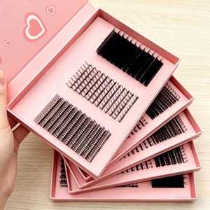 <b>Lash</b> Extensions Wholesale Premium Soft Silk <b>Lash</b> Extension Trays Matte Black <b>Volume</b> Cashmere Velvet <b>Lash</b> Extensions - Product Image 1