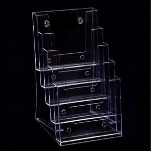 Wholesale Clear Acrylic Tabletop Magazine Holder Wall Mounted and Countertop <b>Stands</b> Brochure Holder - Product Image 1