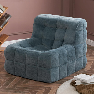 Fauteuil de salon rembourré en mousse, assise en peluche douce pour adultes et enfants, usage intérieur - Product Image 1