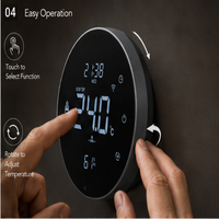 Termostato Inteligente Wifi Digital Redondo para Sauna y Cuarto Frío, Eléctrico, para HVAC, Ahorro de Energía, Certificado CE, Directo de Fábrica