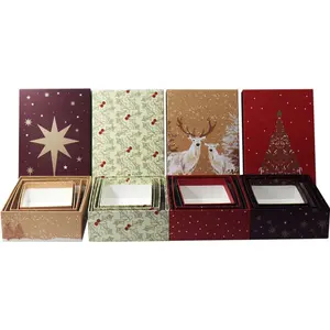 Оптовая Продажа с фабрики, Рождественская Подарочная коробка, домашняя коробка для упаковки шоколадной бумаги
