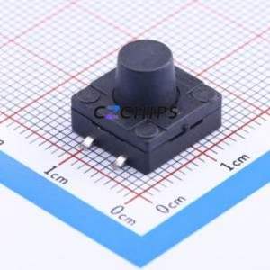 K2-1841SP-M4SW-02 Tactile Switch SMD-4P,12x12mm Switch Single Pole Single Throw Round Button 2.5N Vertical Mount - Product Image 1