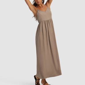 Vestido de Verano Casual Ligero y Suave para Mujer, Estilo Línea A, con Logo Personalizado OEM, Superventas - Product Image 1