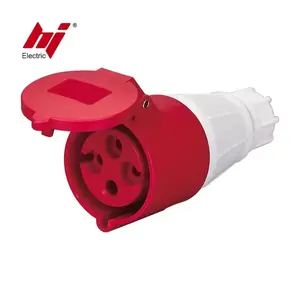 Industrial Power Connector ICE309 4 Pin 32A IP44 Coupler Industrial Receptacle