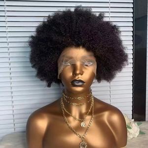 Free Sample Afro Kinky Curly <b>Wig</b> 13x4 Pre Plucked Lace <b>Wigs</b> 150% Density Peruvian Remy Lace Front <b>Human</b> <b>Hair</b> <b>Wigs</b> for Women - Product Image 6