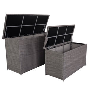 Mueble de Exterior Personalizable con Marco, Caja de Almacenamiento para Jardín de Ratán PE, Mueble de Patio Exterior - Product Image 3