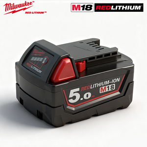 Batería de Iones de Litio <span class=keywords><strong>Milwaukee</strong></span> <span class=keywords><strong>M18</strong></span> REDLITHIUM XC 5.0 de 18 V y 5.0 Ah, Negra, 48-11-1850, para Herramientas Eléctricas <span class=keywords><strong>Milwaukee</strong></span> <span class=keywords><strong>M18</strong></span> de 18 V - Product Image 3