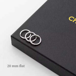 PD219-223 Anelli Portachiavi in Metallo Personalizzati 20-30mm Anelli Aperti per Fai da Te Componenti per Gioielli Accessori all'Ingrosso - Product Image 6