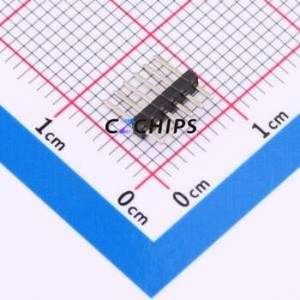 HX PZ1.27-1x6P ZZ Pin Header Through hole Component (THT),P=1.27mm Connector 1x6P 1.27mm Pin Header Through Hole - Product Image 1