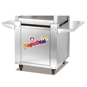 سعة كبيرة <span class=keywords><strong>24OZ</strong></span> الفولاذ المقاوم للصدأ الكهربائية آلة صنع الفشار مع عربة - Product Image 3