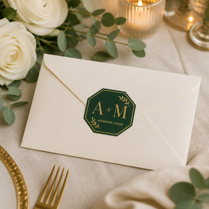 Étiquette autocollante personnalisée en feuille d'or pour mariage, adhésif imperméable pour boîtes cadeaux, papier mat avec impression de logo en lettres - Product Image 5