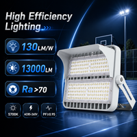 Projecteurs LED d'extérieur dédiés aux terrains de basketball, étanches IP65, sur poteau haut, haute efficacité lumineuse, télécommande