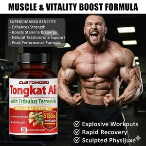 Pó de Extrato de Raiz de <span class=keywords><strong>Tongkat</strong></span> <span class=keywords><strong>Ali</strong></span> e Cápsulas Complexas de Origem CN, Suplemento Herbal para Adultos, Melhora a Imunidade, 500mg, Grau Alimentício - Product Image 2