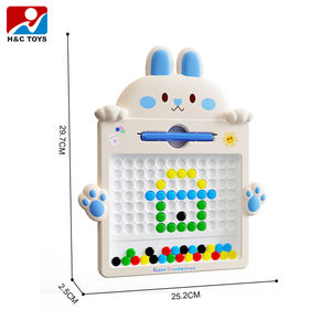 儿童逻辑七彩珠玩具磁性笔画板磁性珠画板 - Product Image 5