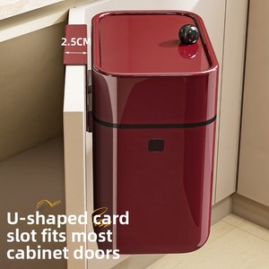 Corbeille à déchets murale pour cuisine, panier de rangement suspendu à la porte pour armoire de cuisine, stockage de légumes et de fruits, déchets de cuisine - Product Image 3