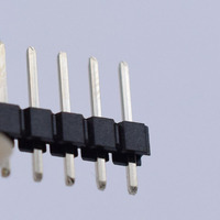 Soporte DE COMPRA integral Personalización 6pin 2,54mm Pcb Conector de cabezal de PIN macho de inserción recta de una sola fila