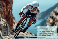 Pompe à Vélo Électrique Portable Manomètre Numérique PSI Mini Gonfleur de Pneu Type Valve Presta Pompe à Air Durable en Plastique