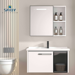 <span class=keywords><strong>Meuble</strong></span>-<span class=keywords><strong>lavabo</strong></span> moderne en PVC, <span class=keywords><strong>meuble</strong></span>-<span class=keywords><strong>lavabo</strong></span> flottant avec miroir <span class=keywords><strong>et</strong></span> évier pour la maison ou l'hôtel - Product Image 3